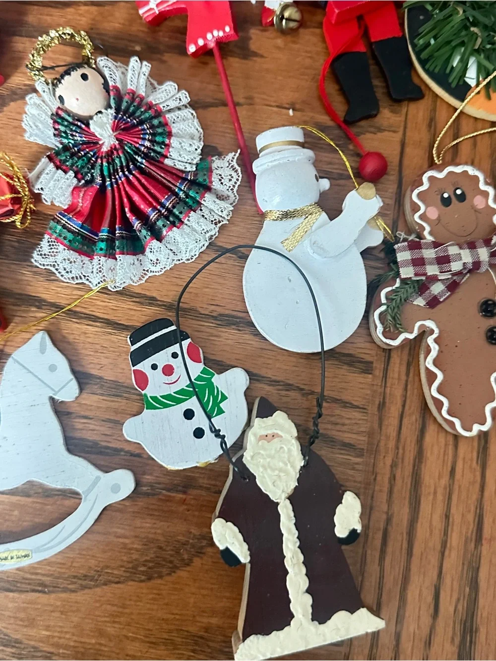 Vintage lot of 33 Christmas ornaments